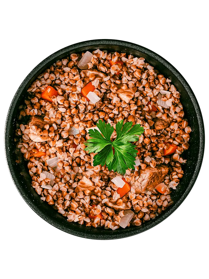 Свинина с гречкой