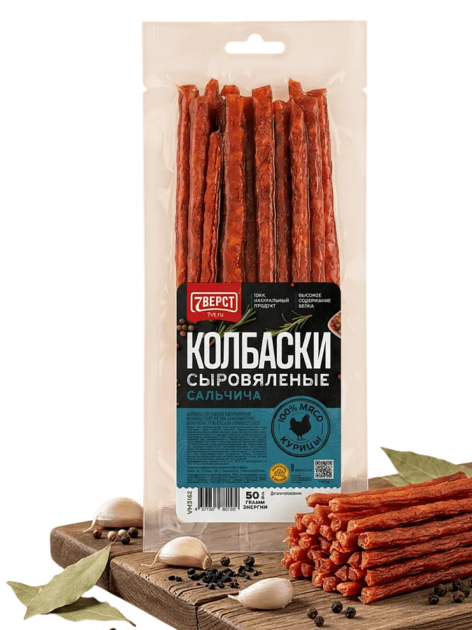 Колбаски куриные сальчича