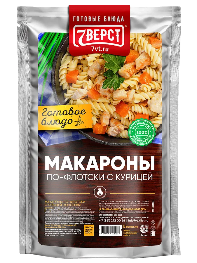 Макароны по-флотски с курицей