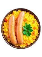 Сосиски с рисом
