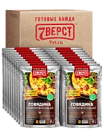 Говядина с гороховой кашей