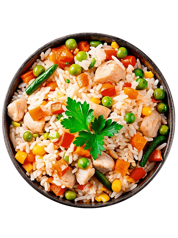 Овощное рагу с курицей