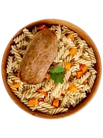 Котлета с макаронами